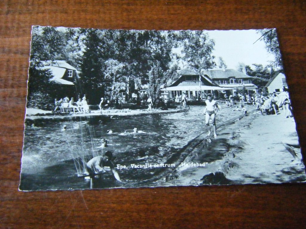 K41 - Epe - Heidebad - Zwembad - 1963 - Mooi/Oud, Ophalen of Verzenden, 1960 tot 1980, Gelderland