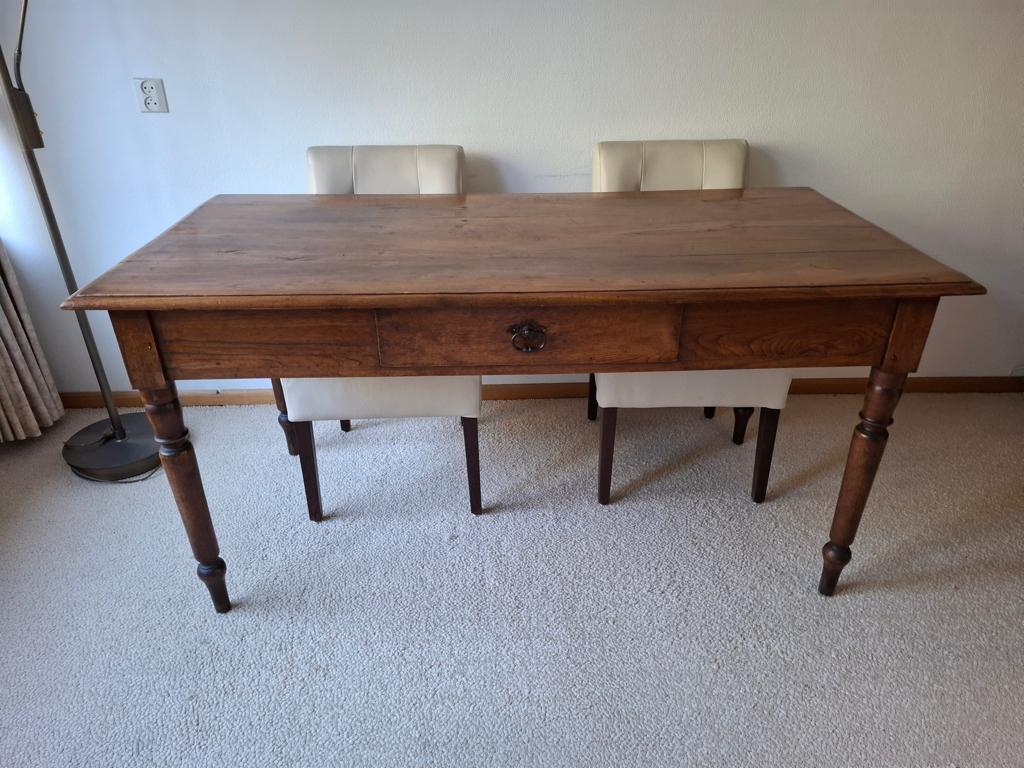19e eeuwse eiken tafel, Ophalen