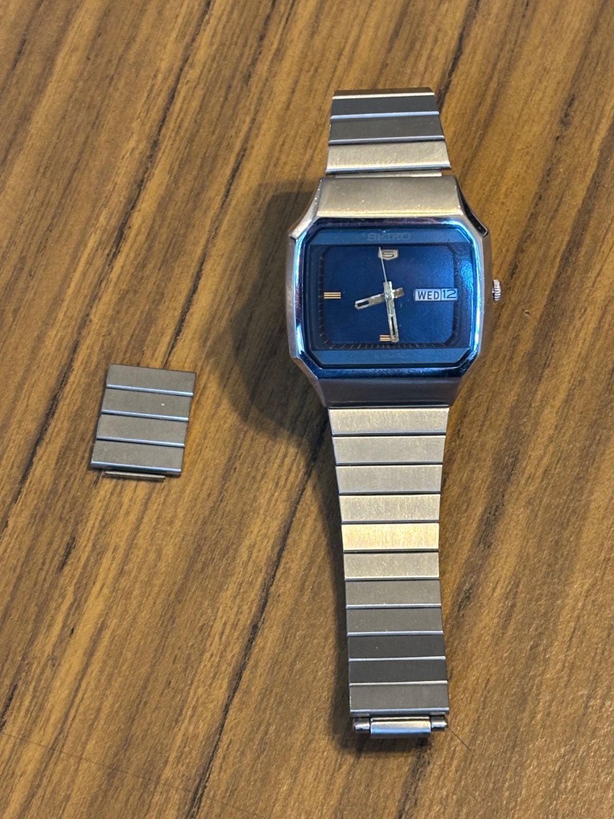 Vintage seiko horloge, automatisch, loopt niet, Sieraden, Tassen en Uiterlijk, Ophalen of Verzenden, Staal, Seiko, 1960 of later