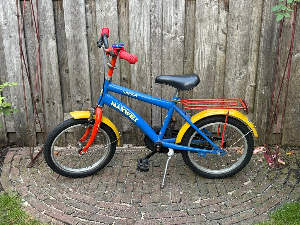 Maxwell kinderfiets 16 inch met handrem, Ophalen, Terugtraprem, Maxwell, 16 tot 20 inch
