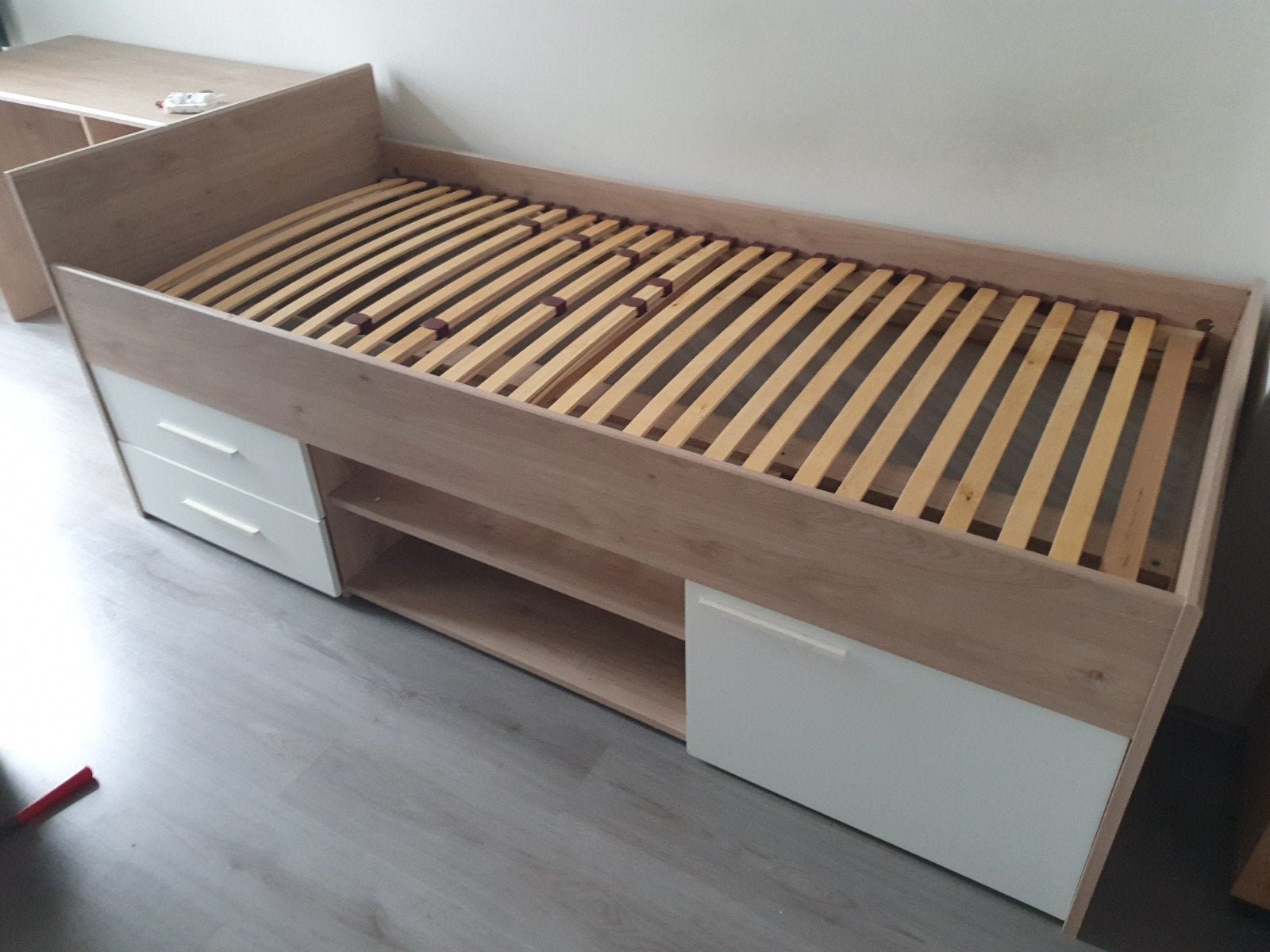 Bed, bureau en ladekast set - Ideaal voor kinderkamer, Ophalen, Gebruikt, 150 tot 200 cm, 3 of 4 laden