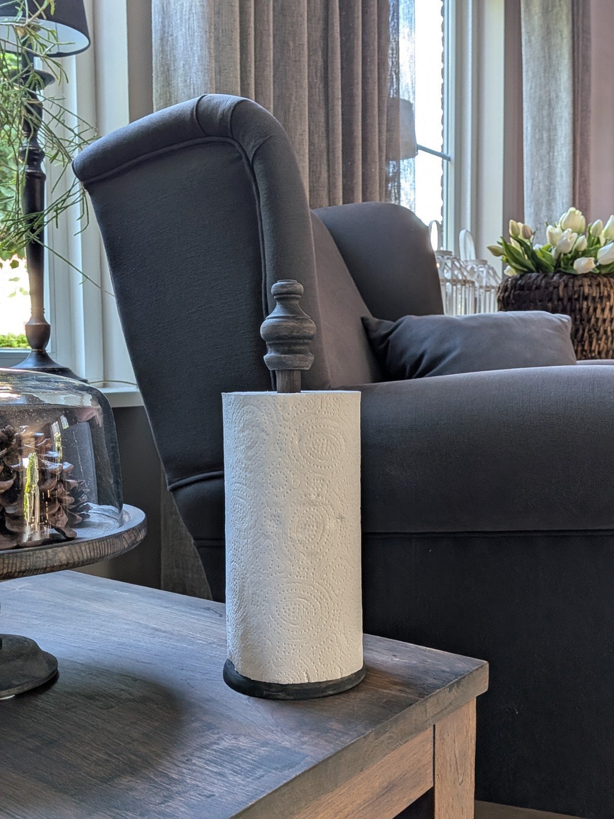 Stoere landelijke keukenrolhouder, Huis en Inrichting, Keuken | Keukenbenodigdheden, Ophalen of Verzenden, Nieuw
