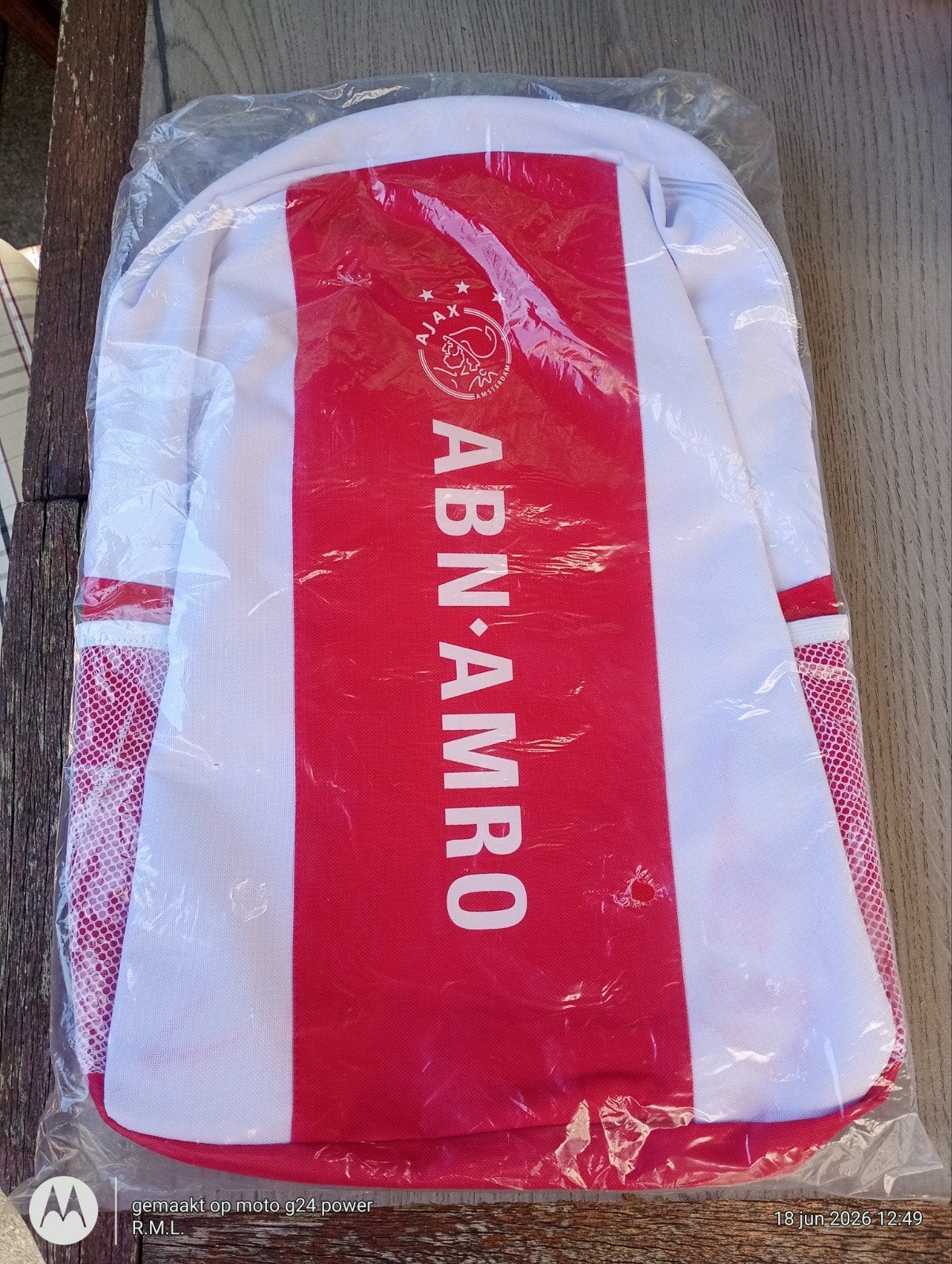 2 Nieuwe Ajax rugtassen - ABN AMRO sponsor, Ophalen of Verzenden, Nieuw, Overige merken