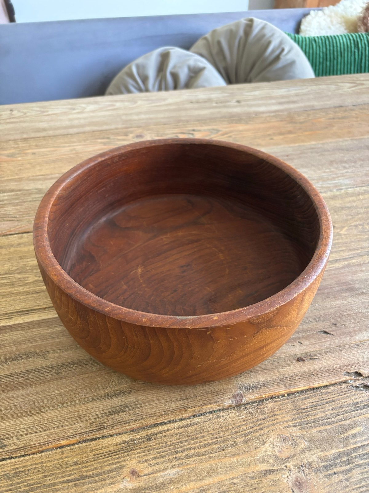 Vintage Teakhouten Kom scandinavisch design, Ophalen of Verzenden