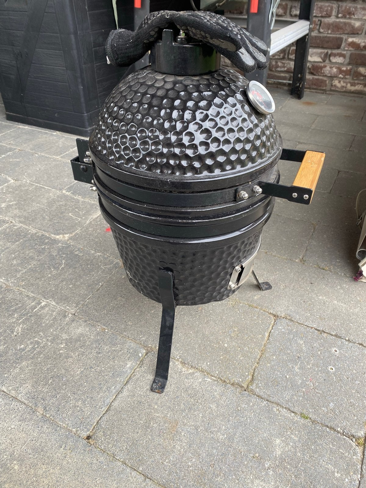 Kamado mini BBQ - Compacte keramische grill, Tuin en Terras, Ophalen, Gebruikt