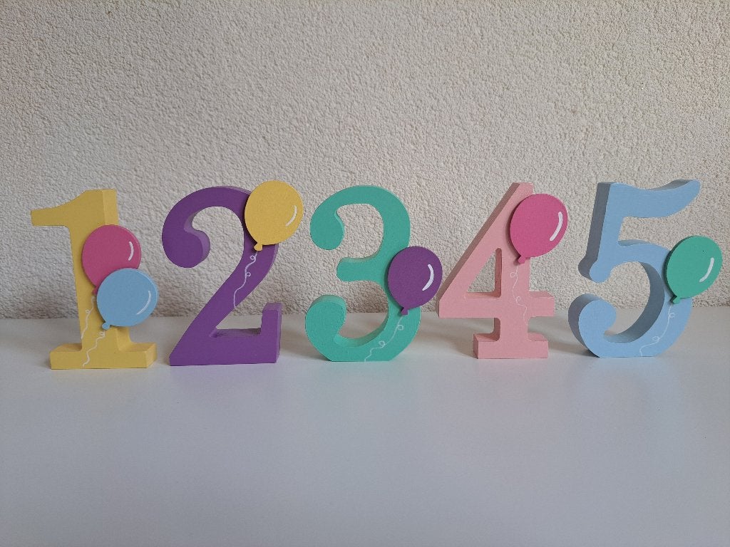 5x letters verjaardags ringsteker grimm of dille, Ophalen of Verzenden, Nieuw, Verjaardag