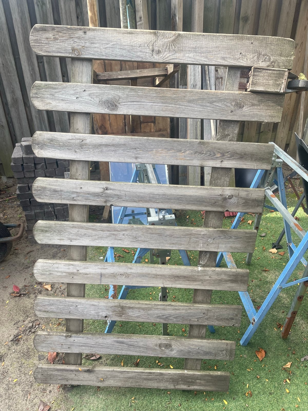 Houten tuinhekje - Gebruikt gratis ophalen, Ophalen, Gebruikt, Hout, Tuinhek