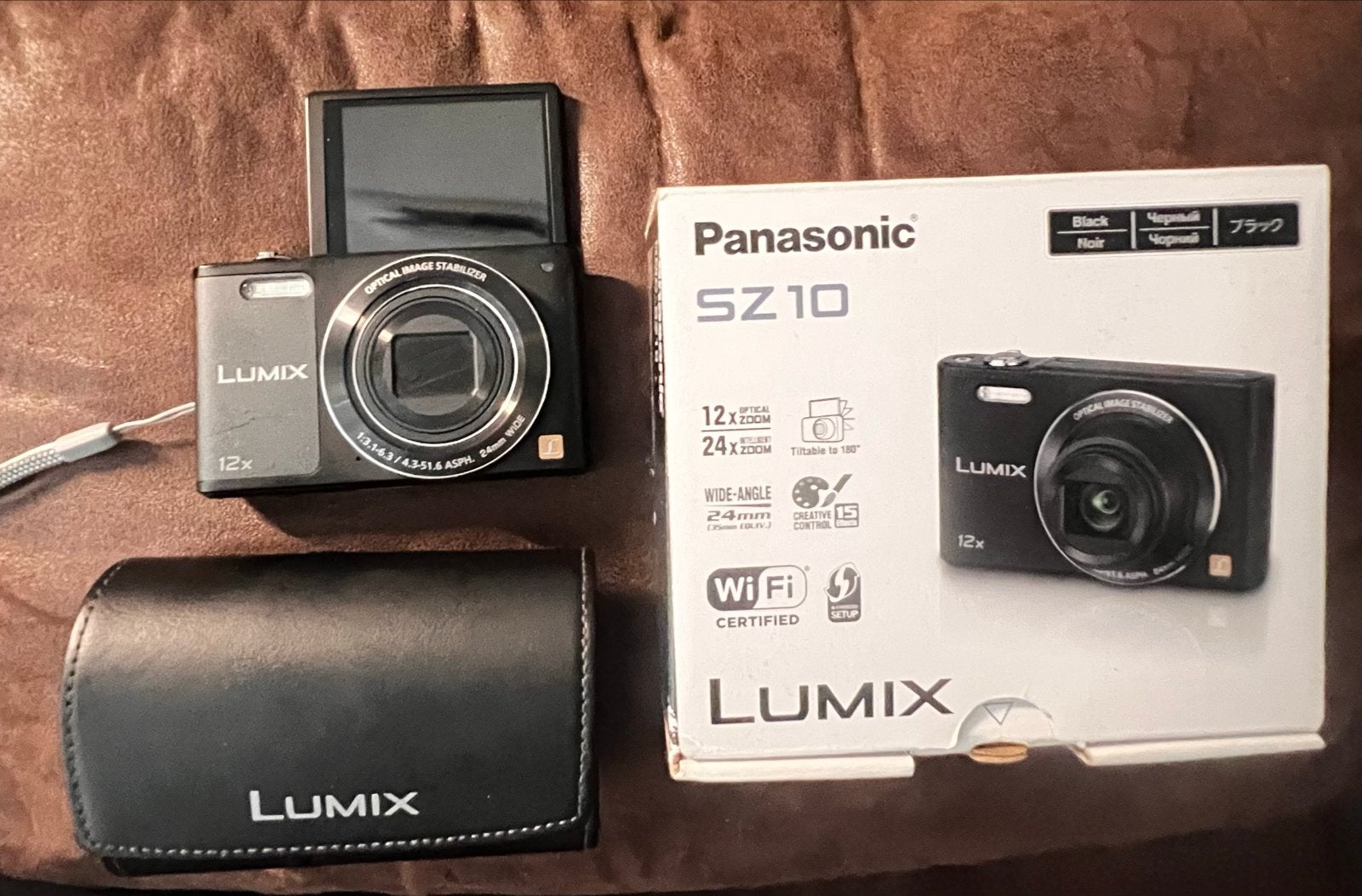 Panasonic Lumix SZ10 Compactcamera met WiFi en Kantelbaar Sc, Gebruikt, Panasonic, Beeldstabilisatie, 16 megapixels