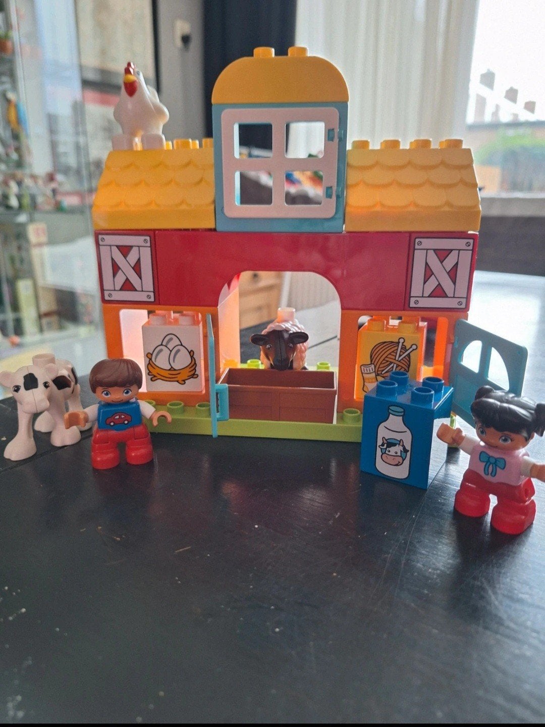 Lego Duplo Boerderij met Dieren en Figuren, Ophalen of Verzenden, Zo goed als nieuw, Duplo, Complete set