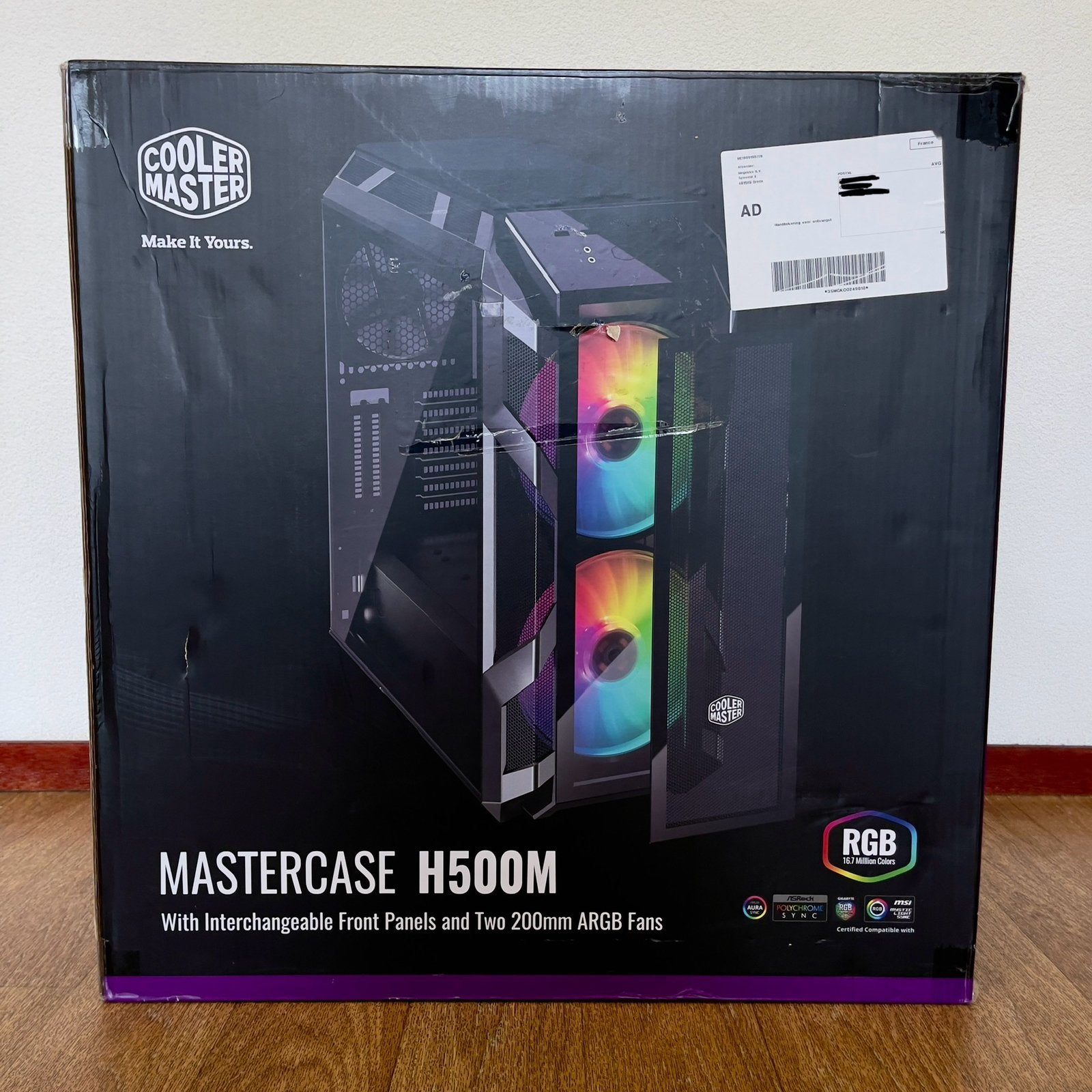 Nieuw! Cooler Master MasterCase H500M - PC Behuizing (ARGB), Ophalen, Zo goed als nieuw, Gaming, Onbekend