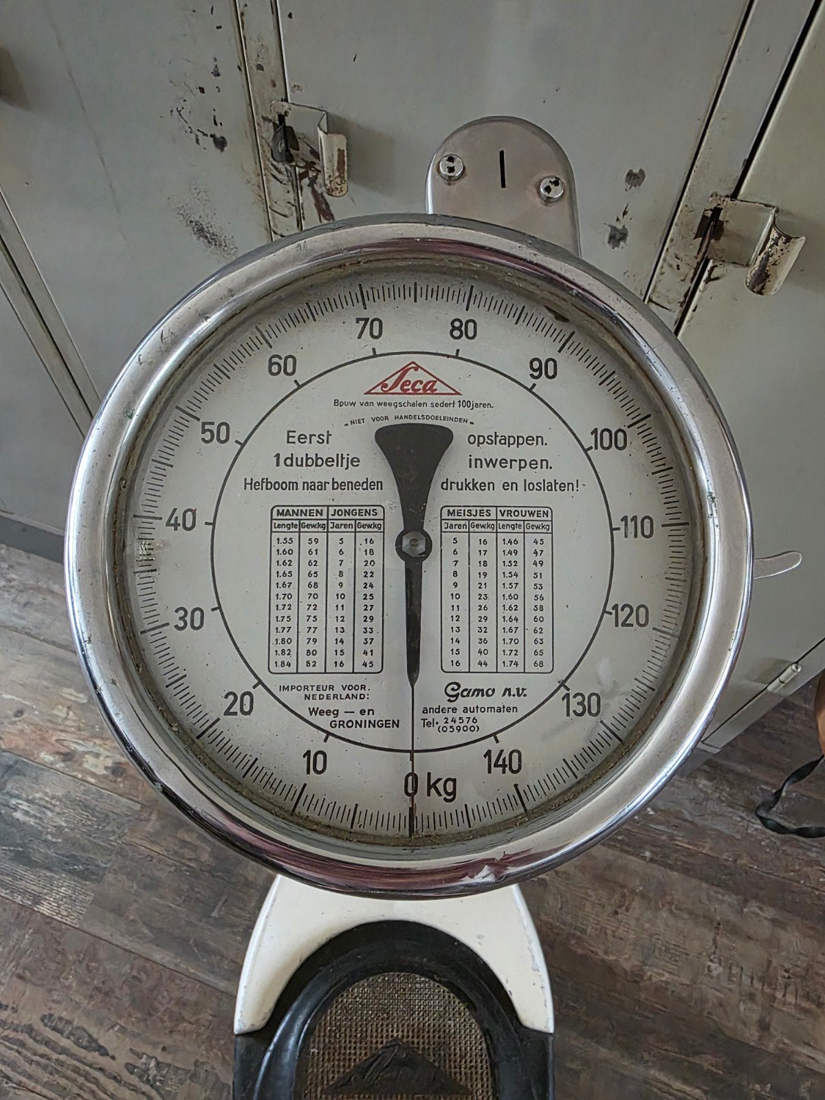 Seca , vintage mechanische personenweegschaal , jaren 50, Ophalen