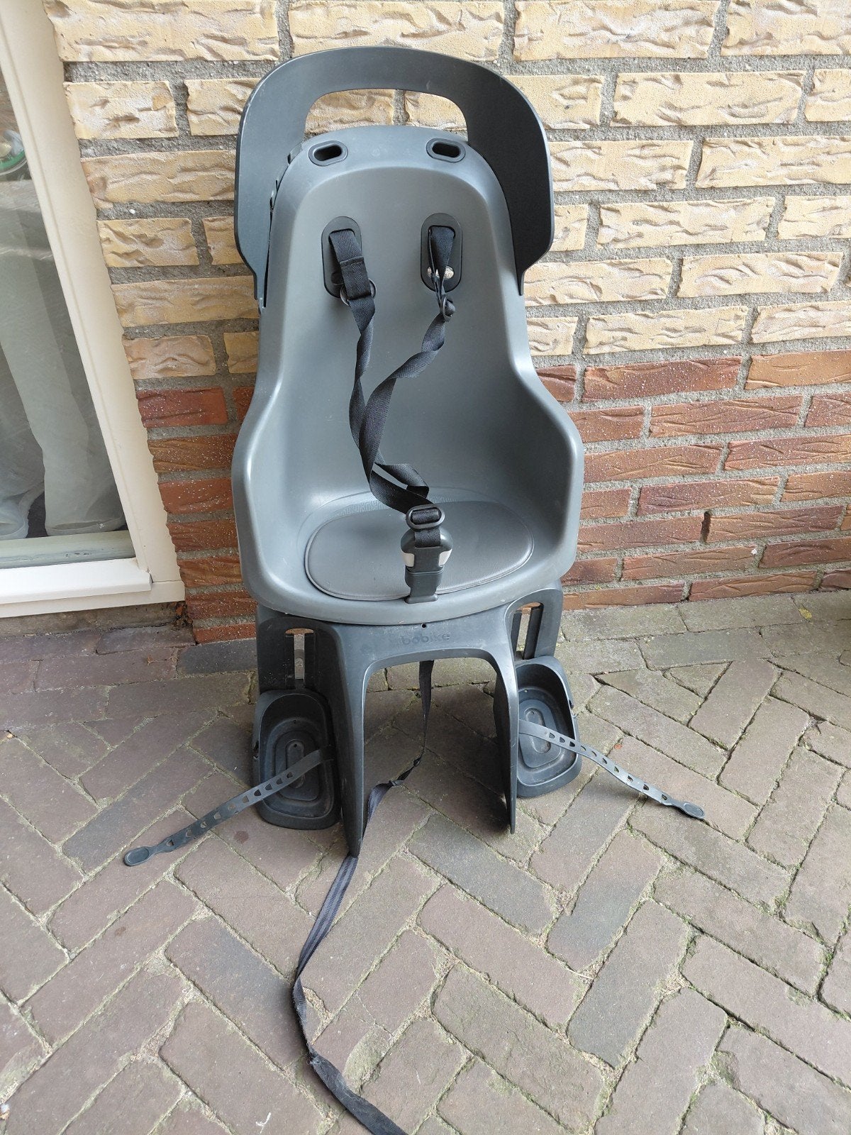 Bobike achterzitje voor kinderfiets - grijs, Ophalen, Achterzitje, 9 t/m 18 kg, Bobike