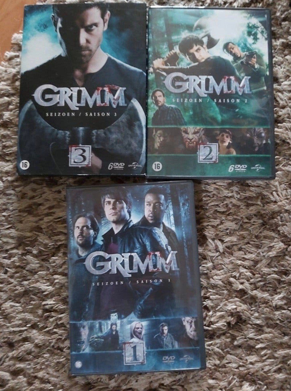 Grimm Seizoen 1, 2 en 3 DVD Boxset, Vanaf 16 jaar, Science Fiction en Fantasy, Ophalen of Verzenden, Gebruikt