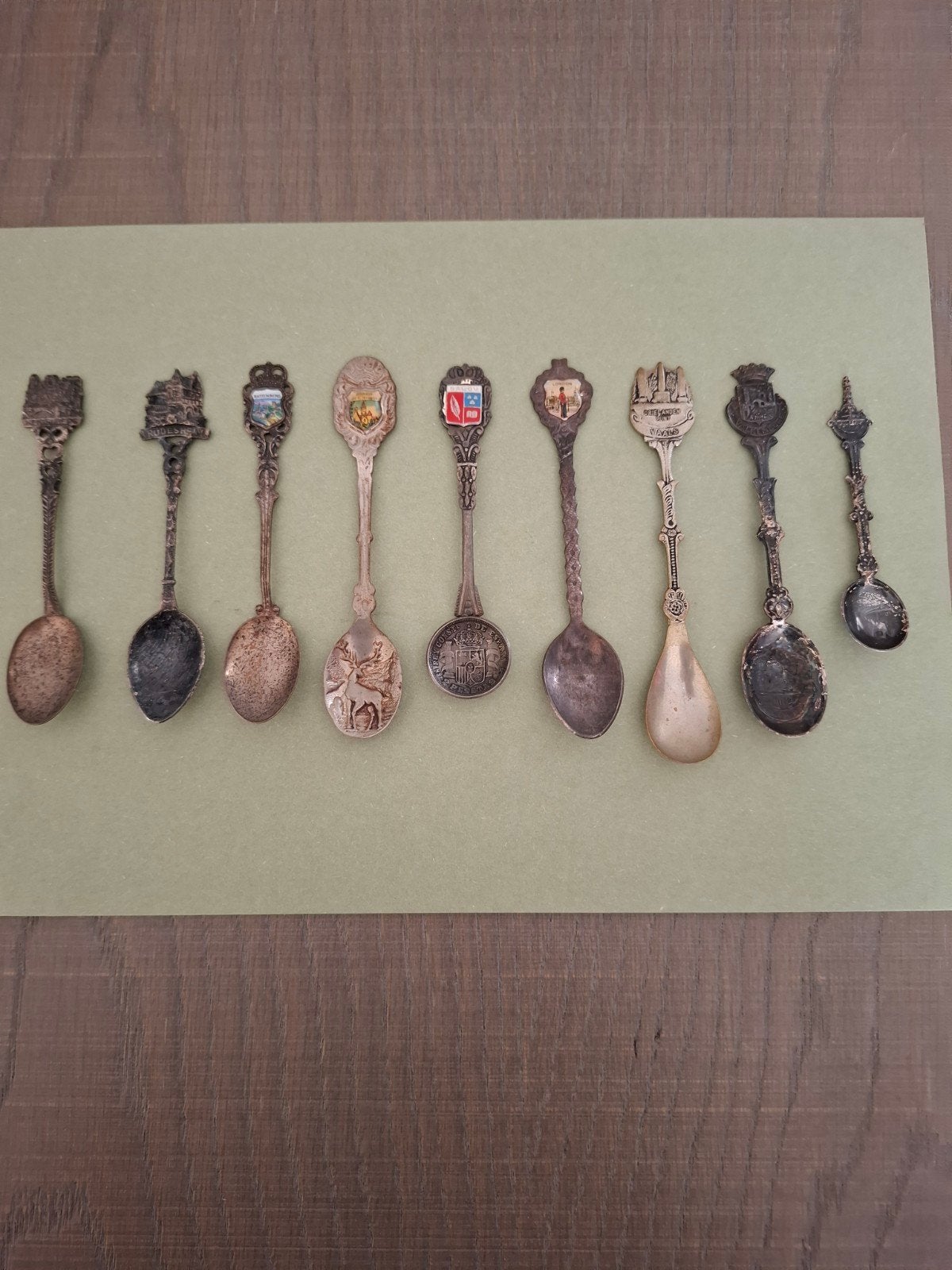 9 oude lepeltjes, Verzenden