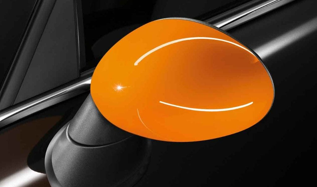 Originele spiegelkappen - Oranje - Mini R55 R56 R57 R60, Ophalen of Verzenden, Nieuw, Mini
