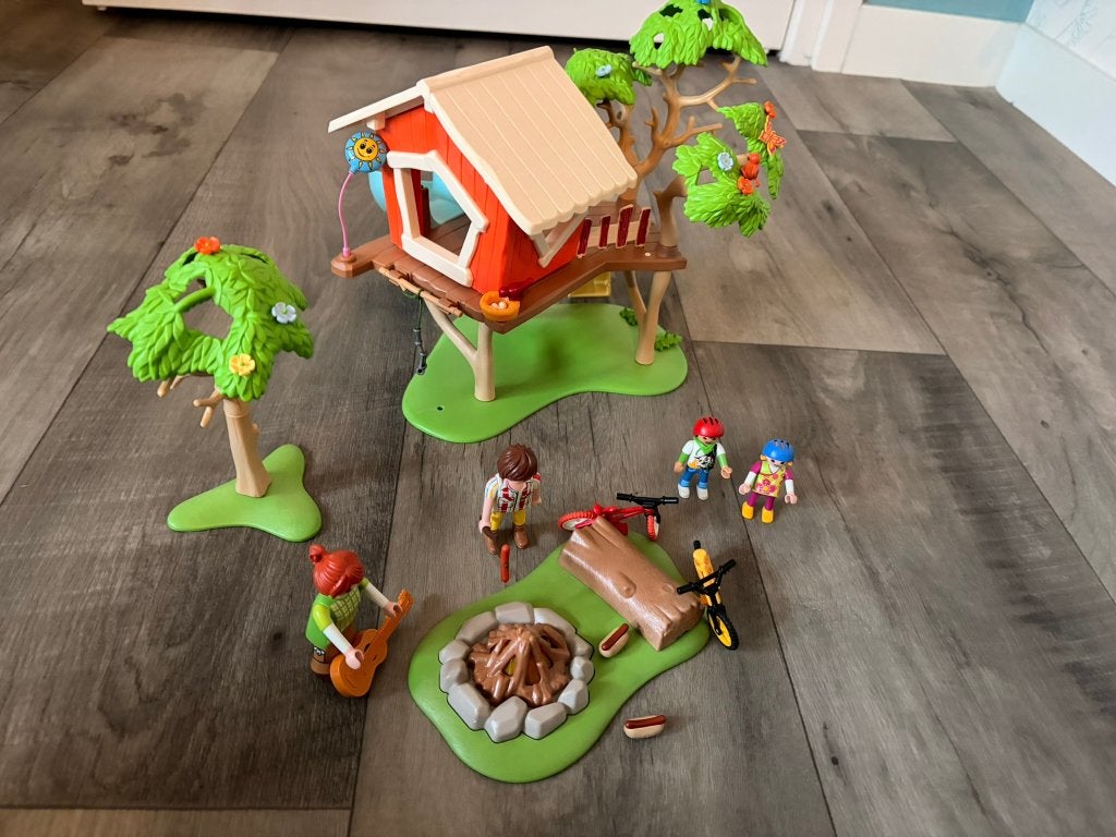 Playmobil 71001 Family Fun Avonturenboomhut met glijbaan, Gebruikt, Complete set, Overige typen, Family fun