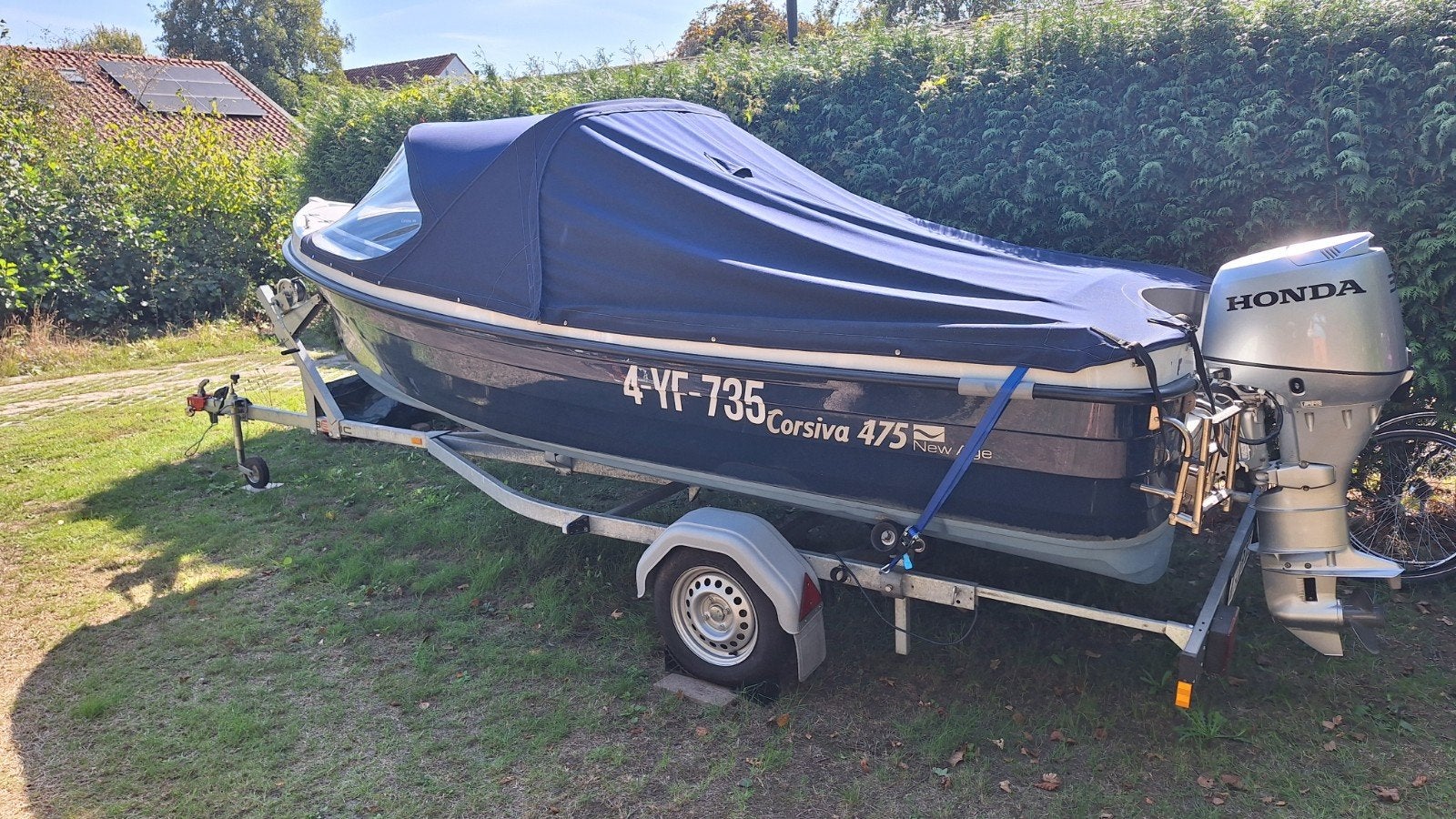 Corsiva 475 sloep met Honda 30pk en Brenderup trailer, Watersport en Boten, Motorboten en Motorjachten, Buitenboordmotor, Tot 1.00 meter