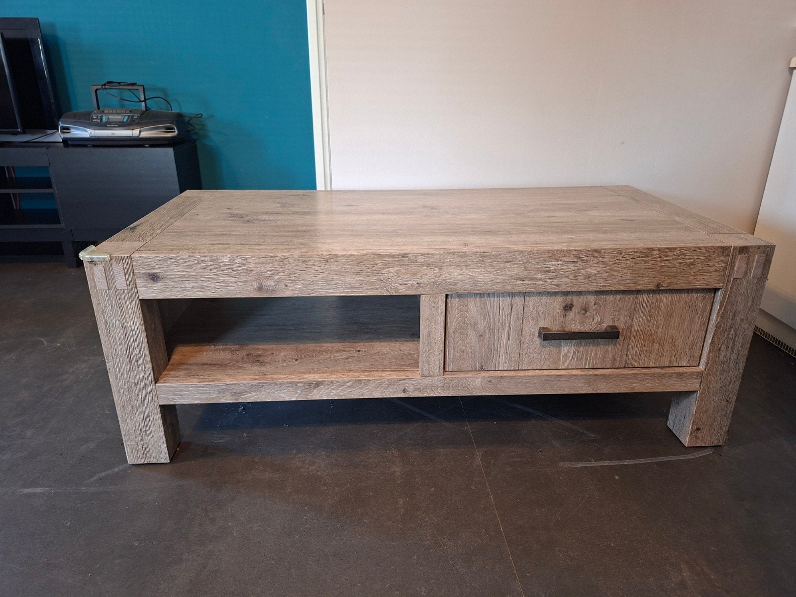 Salontafel met lade en opbergvak -, Ophalen, 50 tot 100 cm, 100 tot 150 cm, Overige houtsoorten