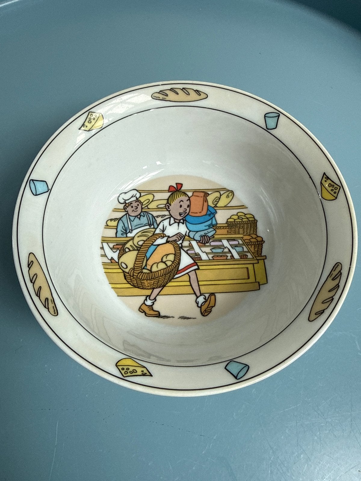 Suske en Wiske ontbijtkom - Eschenbach Porzellan - 2000, Antiek en Kunst, Antiek | Schalen, Ophalen of Verzenden