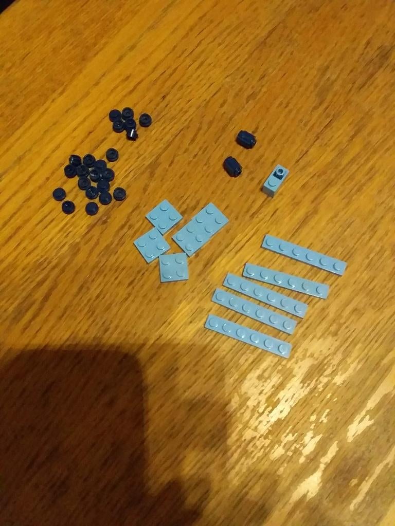 lego blokjes donker en licht blauw, Ophalen of Verzenden, Gebruikt, Losse stenen, Lego