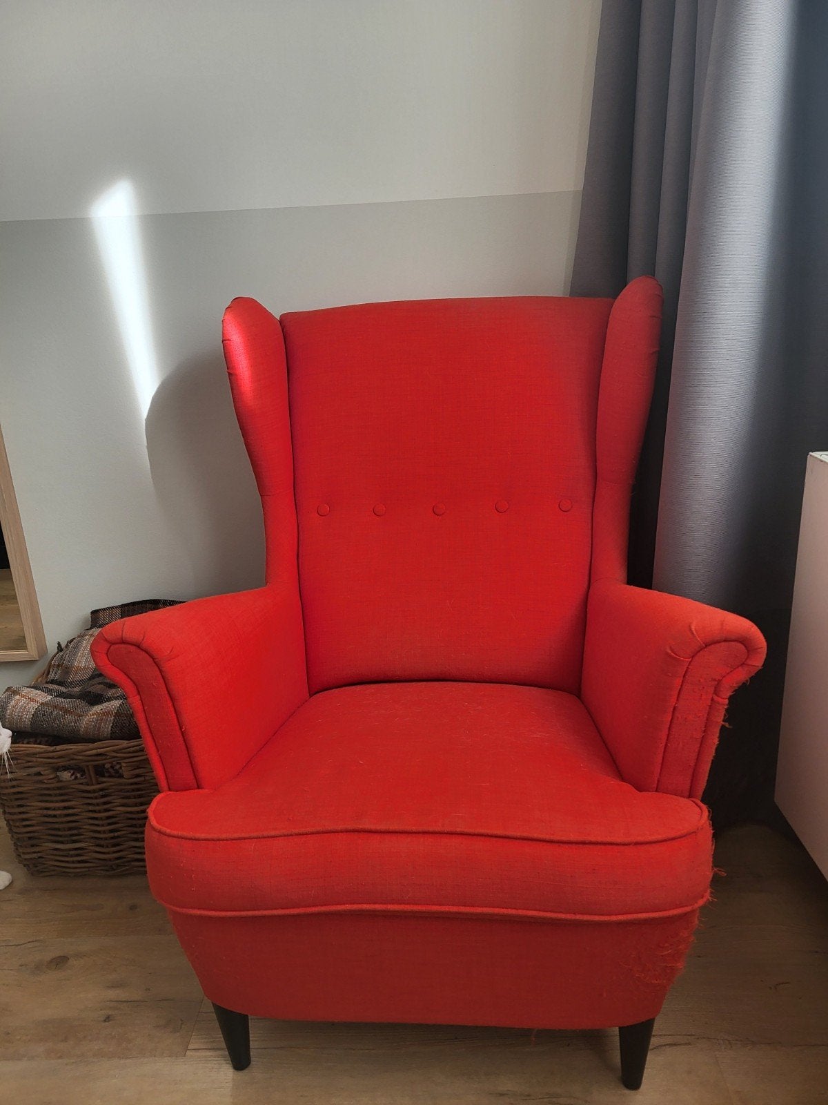 gratis fauteuil Strandmon Ikea, Ophalen, Gebruikt, 75 tot 100 cm, 50 tot 75 cm