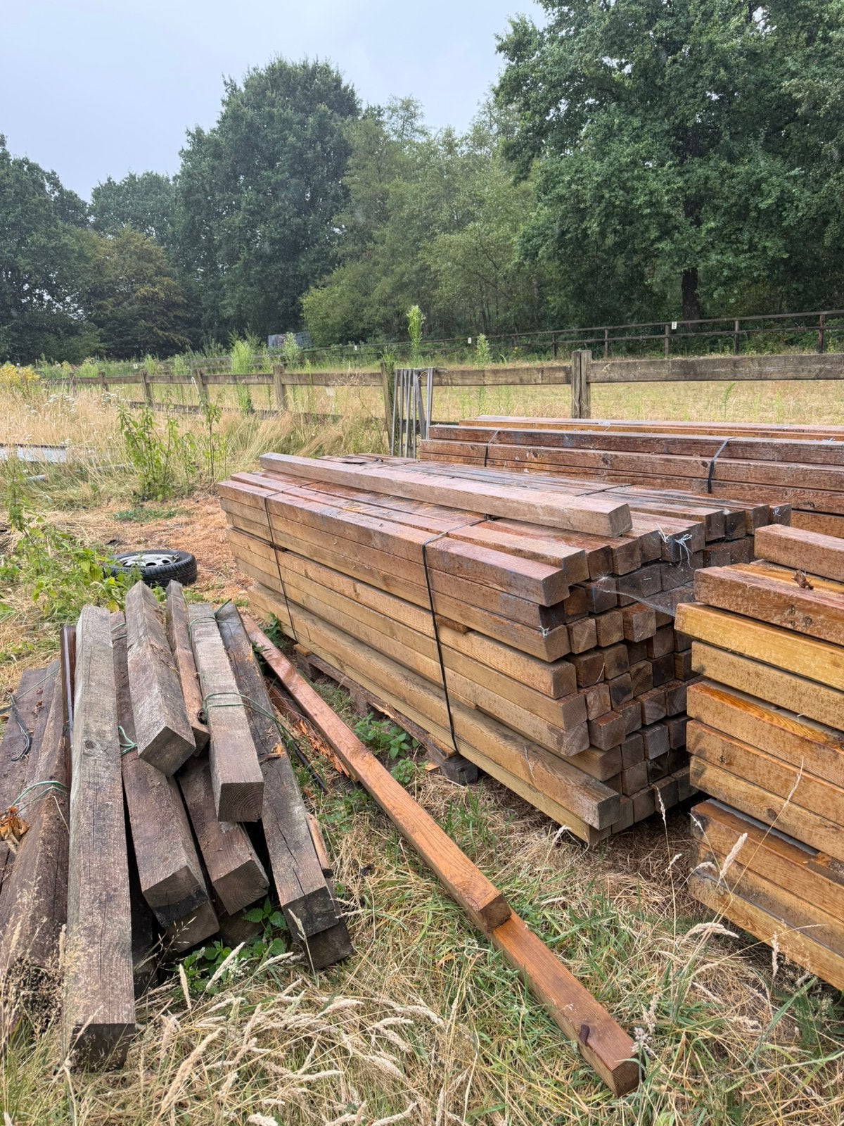 Palen nieuw 7x7x240, Ophalen, Zo goed als nieuw, 180 tot 250 cm, Palen