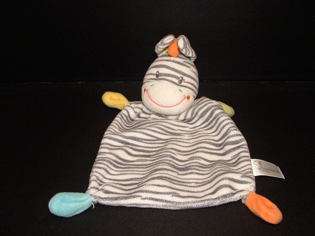 NICOTOY SIMBA TOYS ZEBRA KNUFFELDOEK VELOURS WIT MET, Ophalen of Verzenden, Nieuw, Overige typen