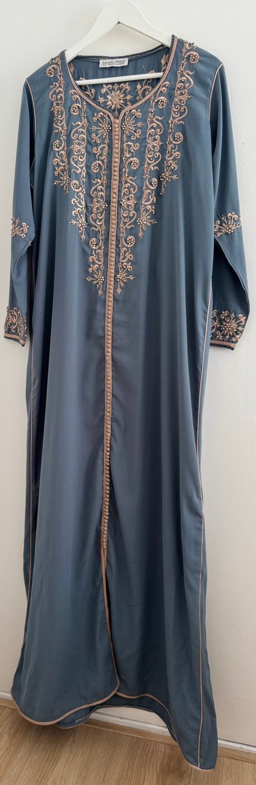 Grijze kaftan van Arabic dress, Overige typen, Verzenden, Maat 46/48 (XL) of groter, Zo goed als nieuw