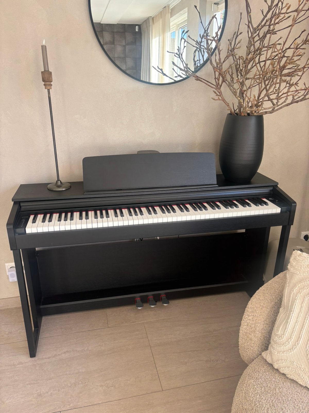 Fazley DP-320-BK Digitale Piano (Zwart) – Zo goed als nieuw, Muziek en Instrumenten, Ophalen, Zo goed als nieuw, Zwart