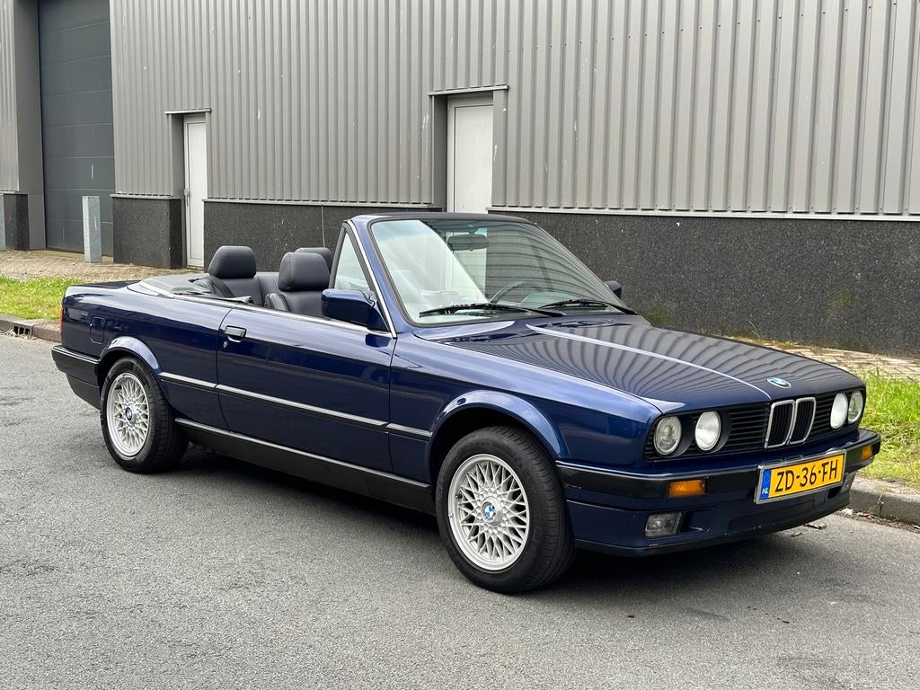 BMW 3-Serie 2.0 I 320 Cabriolet AUT U9 1991 Blauw, Auto's, BMW, Automaat, Achterwielaandrijving, 1280 kg, Cabriolet
