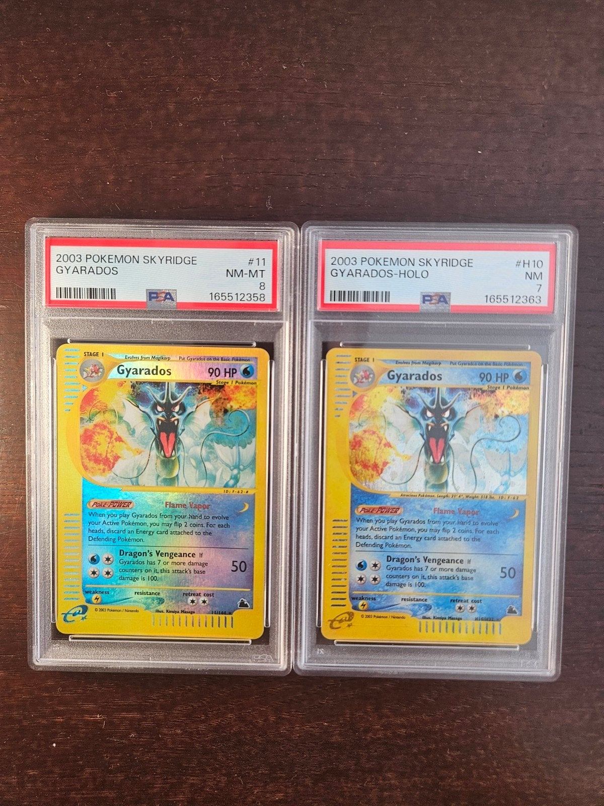 Gyarados skyridge holo + reverse holo