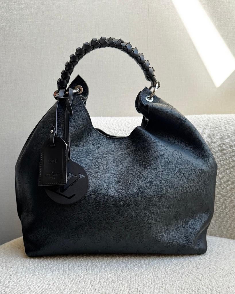 Louis Vuitton Carmel Hobo Bag Zwart, Ophalen, Zo goed als nieuw, Zwart, Handtas