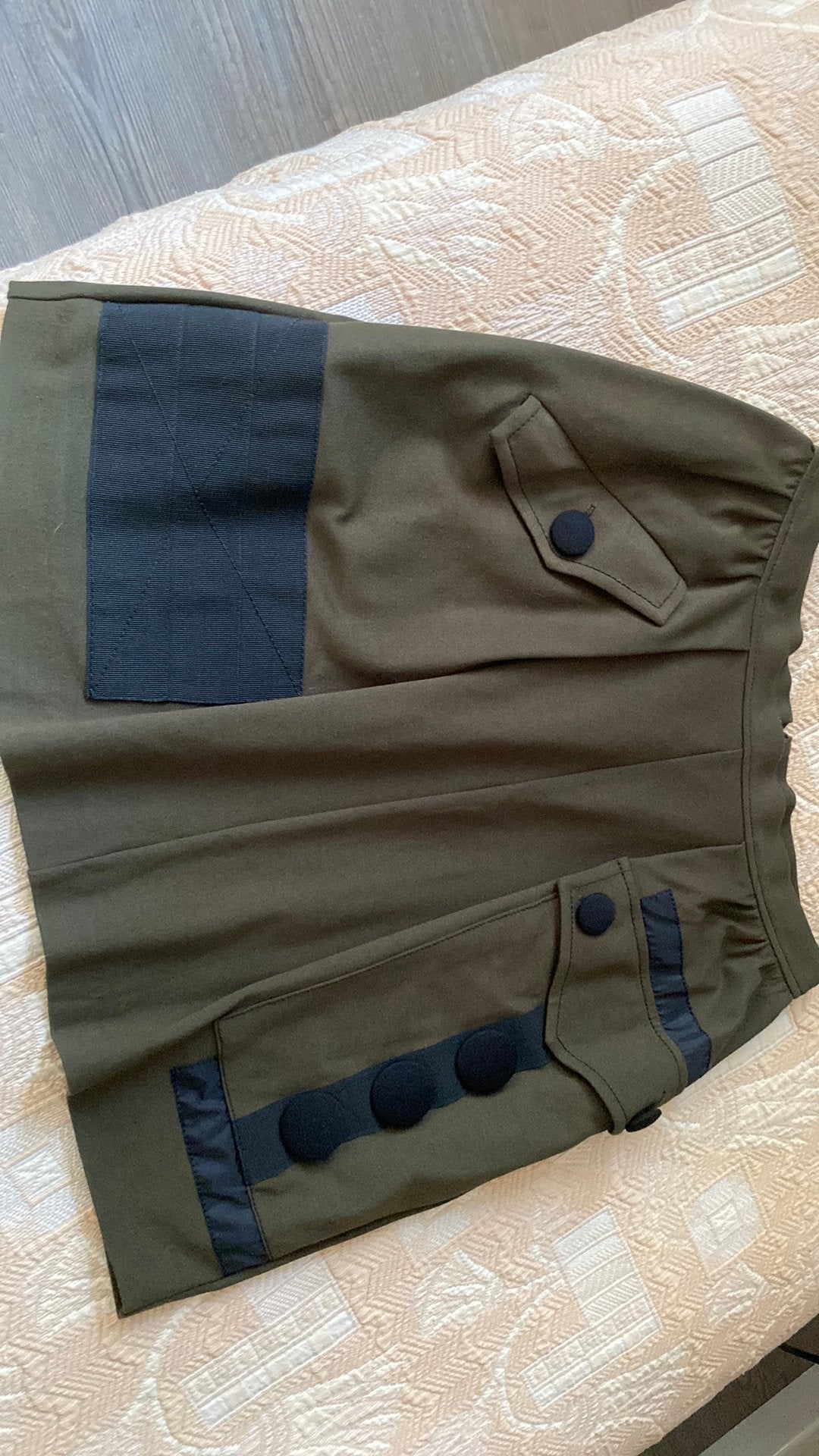 Olijfgroene mini cargo rok maat M, Ophalen of Verzenden, Zo goed als nieuw, Zwart, Boven de knie