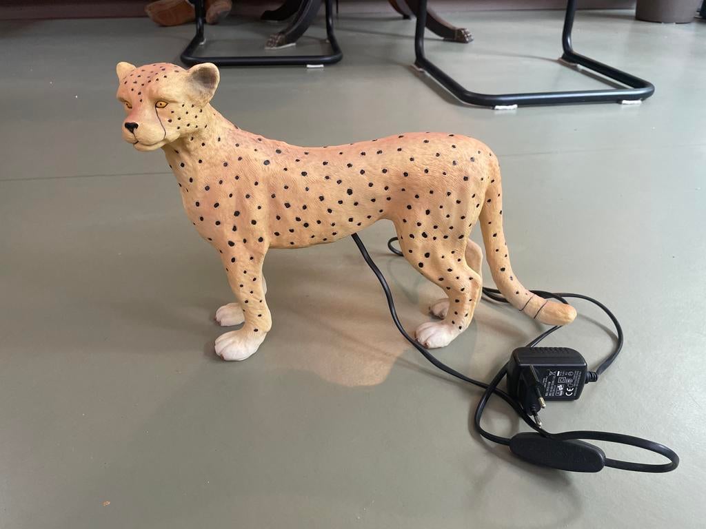 Unieke Cheeta Lamp - Sfeervolle Verlichting, Ophalen of Verzenden, Zo goed als nieuw