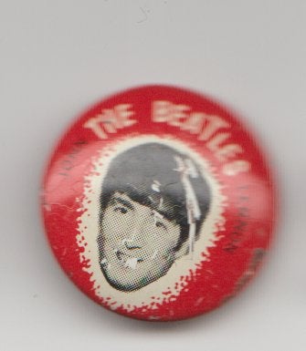 The Beatles John Lennon vintage button, Verzamelen, Verzenden, Zo goed als nieuw, Overige onderwerpen
