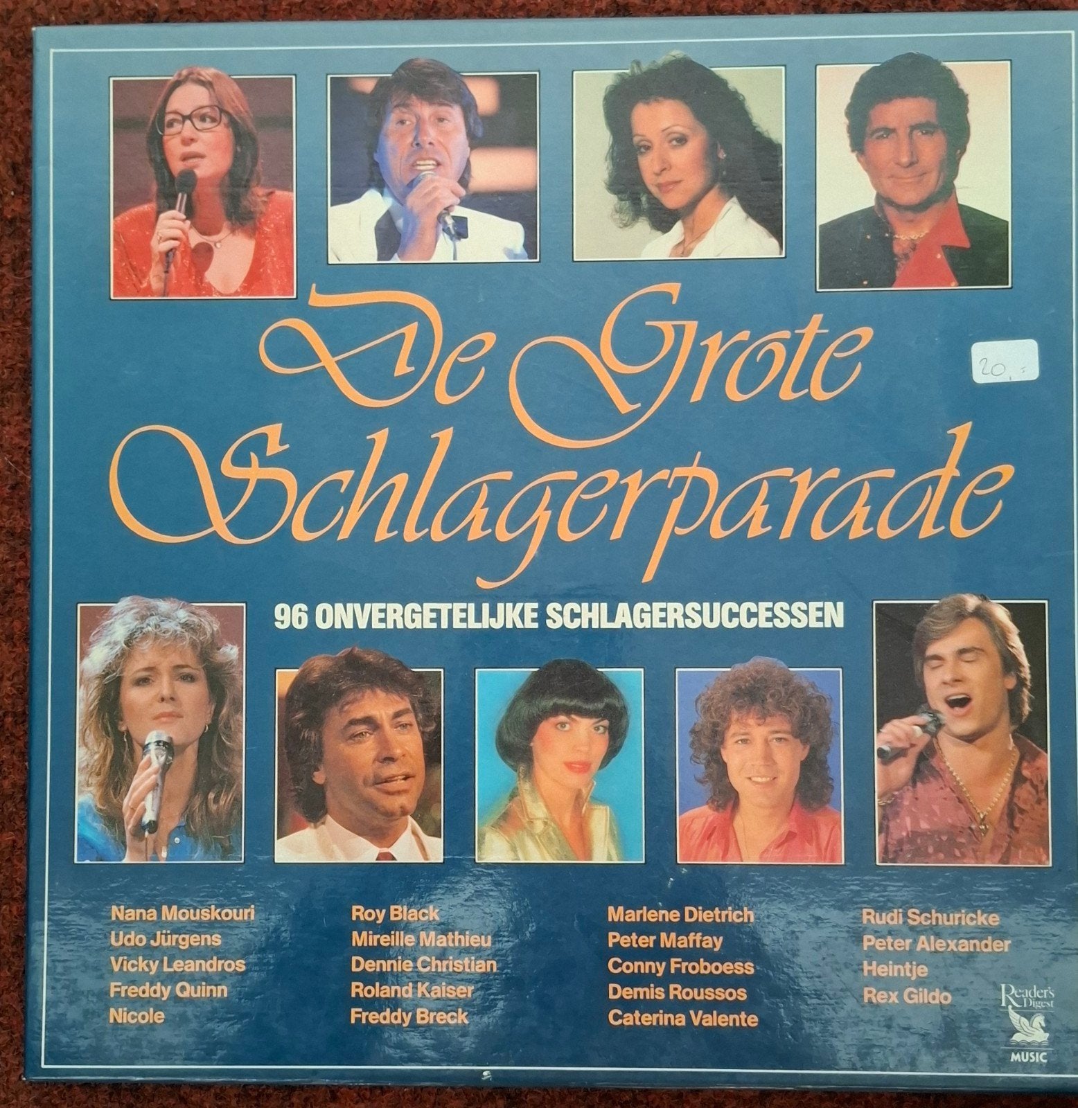 De Grote Schlagerparade - 96 Onvergetelijke Schlagersuccn, Ophalen of Verzenden, Gebruikt, Verzamelalbum, Schlager