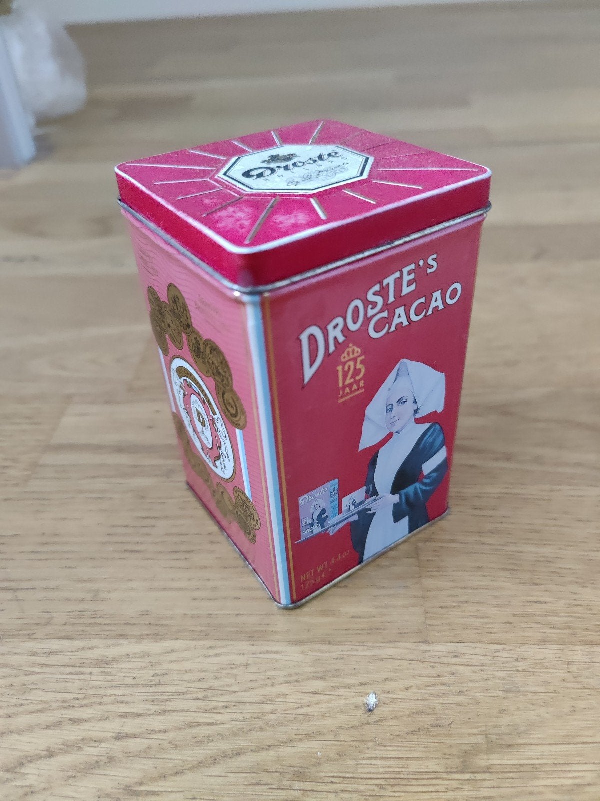 Vintage Droste Cacao Blik - 125 Jaar Jubileumeditie, Verzamelen, Blikken, Ophalen of Verzenden, Gebruikt, Overige, Droste