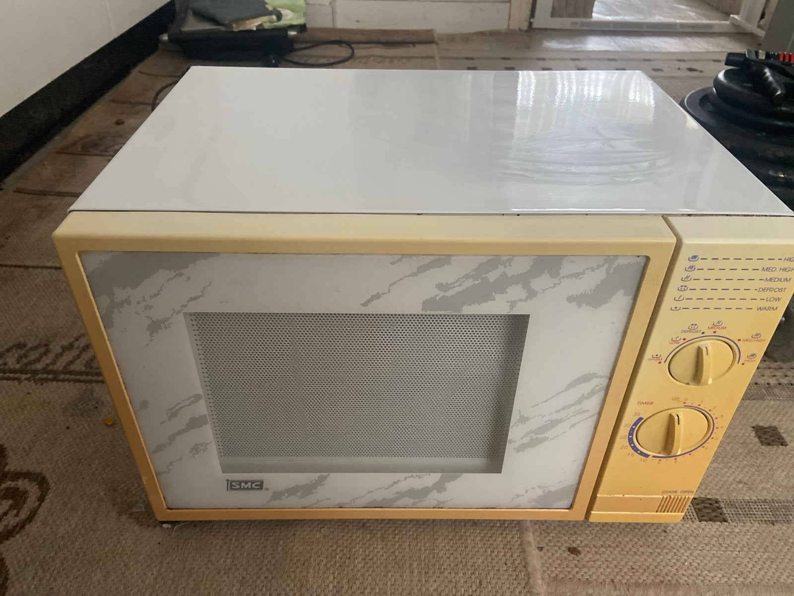 Retro, vintage SMC Magnetron - Gebruikt maar functioneel, Witgoed en Apparatuur, Gebruikt, Ophalen of Verzenden, Magnetron, 45 tot 60 cm