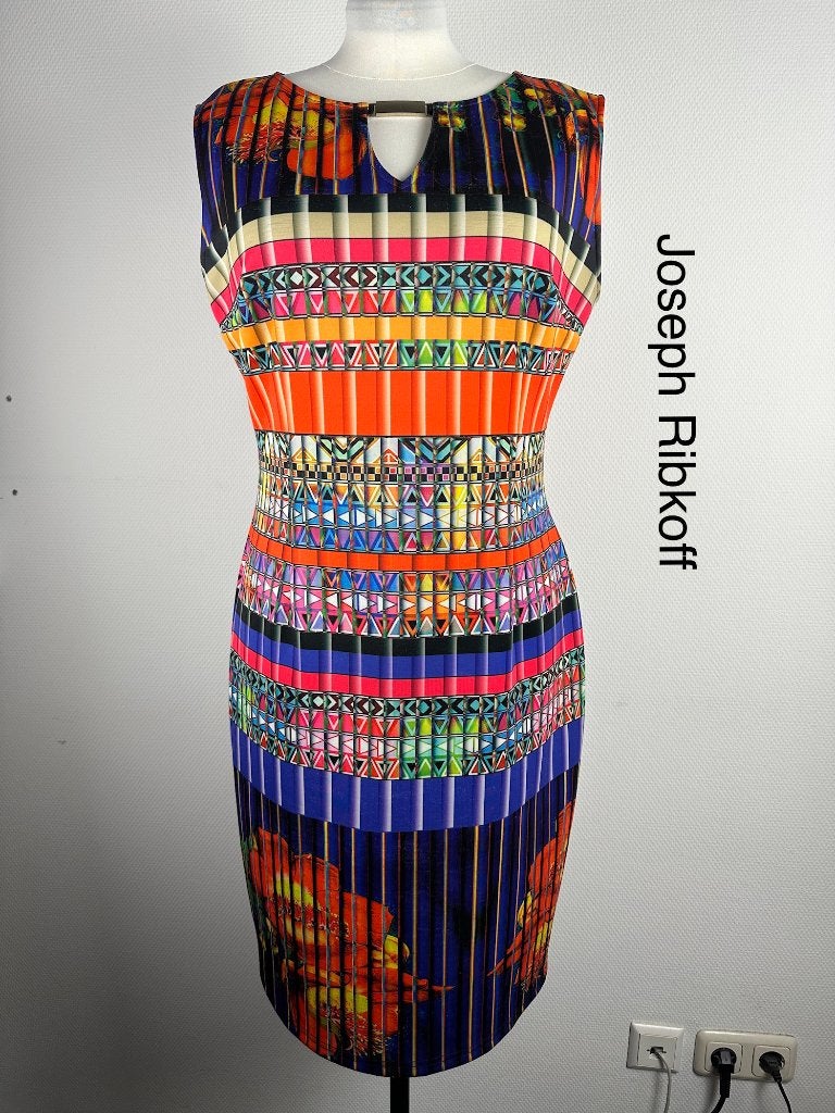 Joseph Ribkoff Jurk  (mt: 42) 8,2/9299, Joseph Ribkoff, Joseph Ribkoff, Zwart, Maat 42/44 (L)