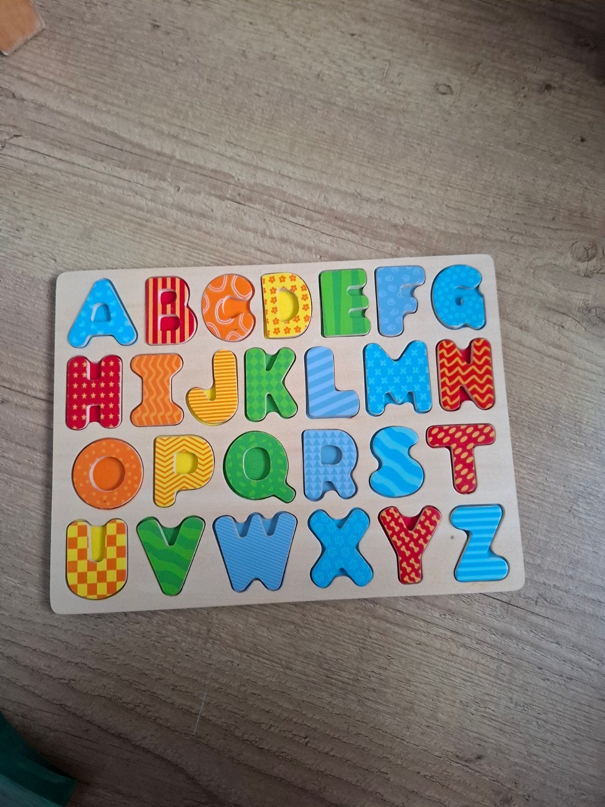 Houten Alfabet Puzzel, Ophalen of Verzenden, Zo goed als nieuw, Puzzelen