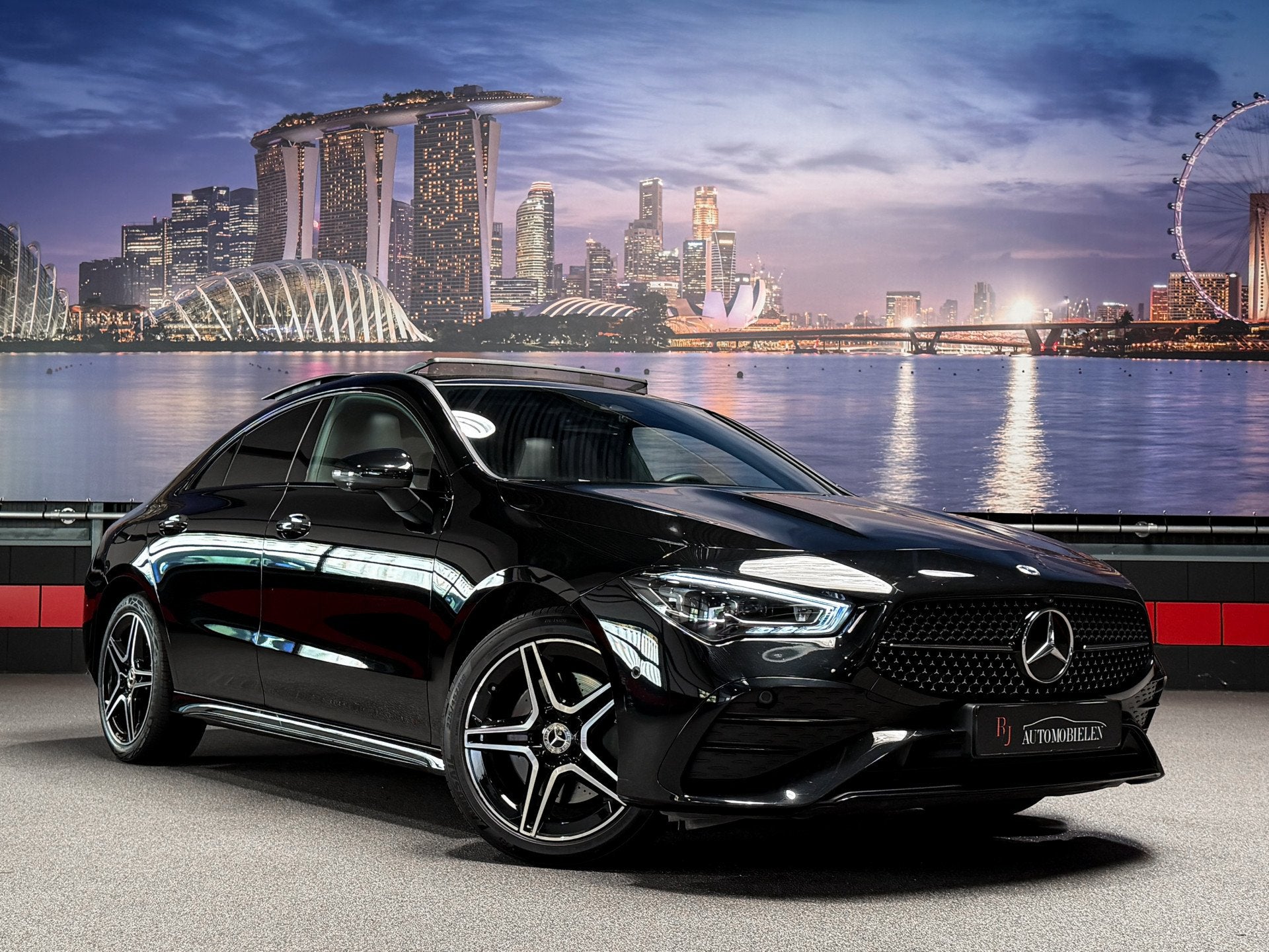 Mercedes-Benz CLA-Klasse 250 e AMG Memory|HeadUp|360camera|S, Gebruikt, 4 cilinders, Zwart, Origineel Nederlands