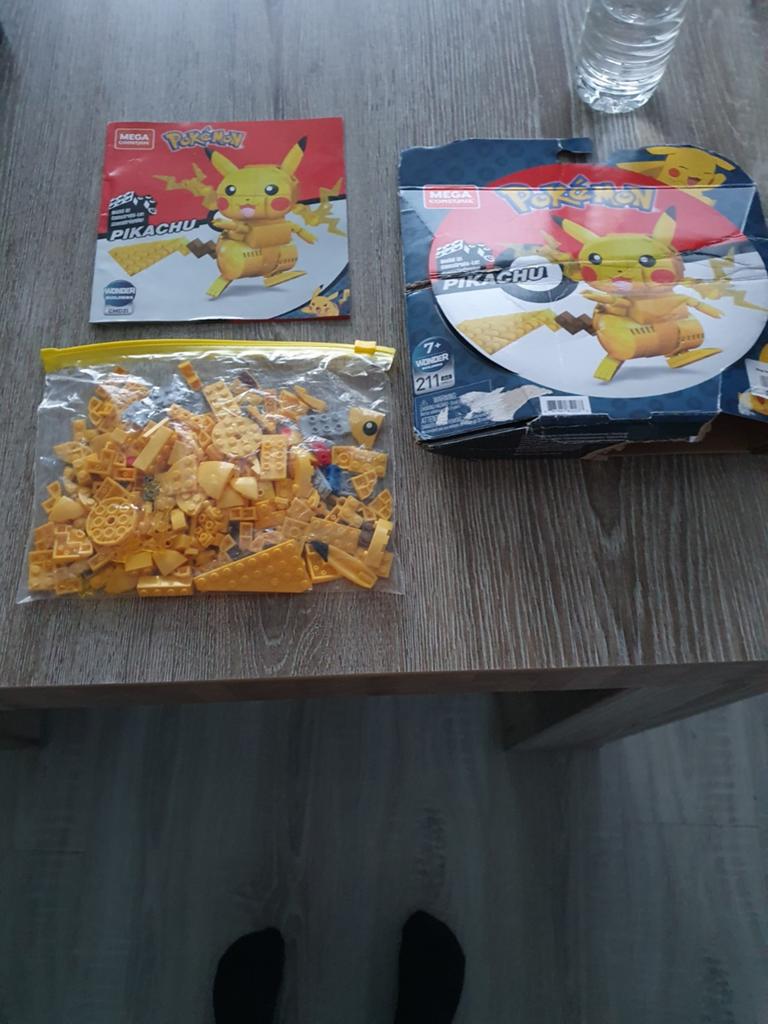 Mega Construx Pokémon Pikachu Bouwset -, Ophalen of Verzenden, Gebruikt, Overige merken