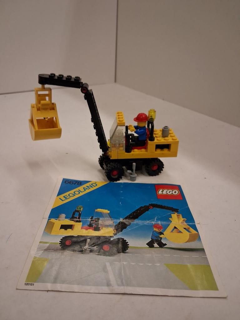 Lego 6678 hydraulic kraan, Compleet, Gebruikt, Lego, Ophalen of Verzenden
