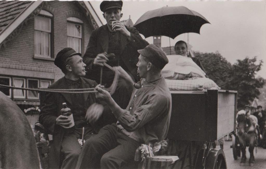 twentse bruiloft midwinterhoorn  de borrel  twente, Ophalen of Verzenden, Voor 1920, Noord-Brabant