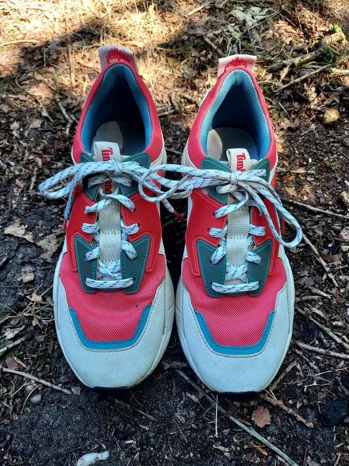 Timberland Sneakers - Rood/Wit/Blauw - Maat 36, Ophalen of Verzenden, Sneakers of Gympen, Timberland, Gedragen