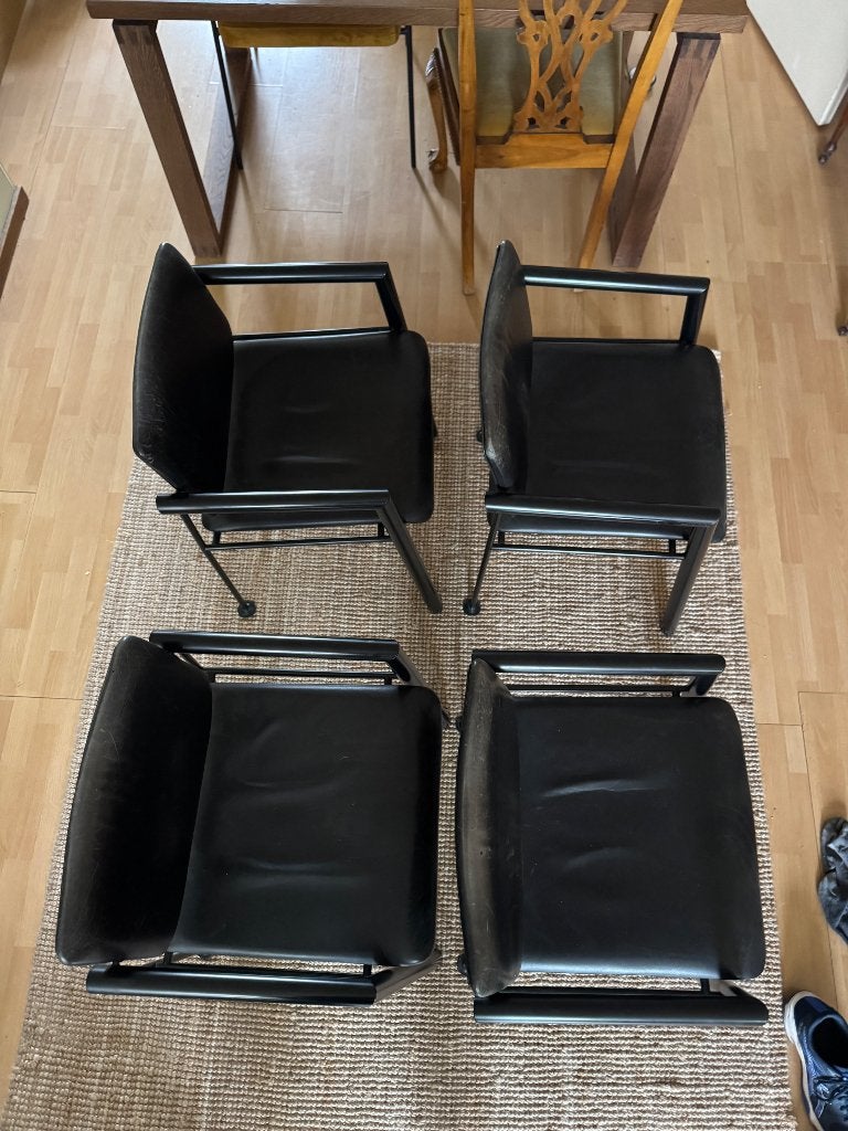 4x Pastoe Vintage Stoelen – Cees Braakman, Ophalen, Gebruikt, Zwart, Vintage
