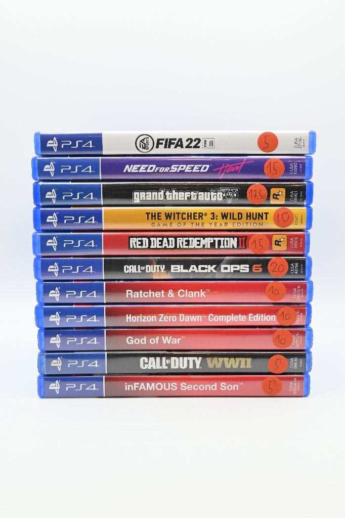 PS4 Games Bundel: FIFA, GTA, Witcher, RDR2, CoD & meer