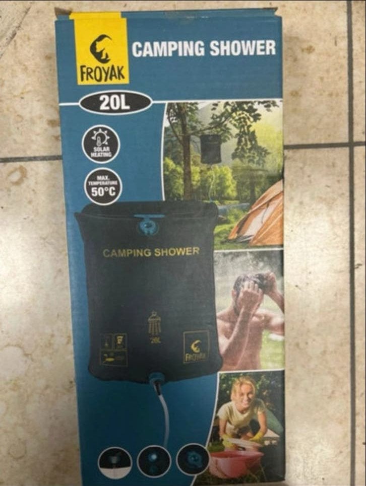 Nieuwe Froyak Campingdouche 20 Liter - Meerdere Stuks, Caravans en Kamperen, Kampeeraccessoires, Ophalen of Verzenden, Nieuw