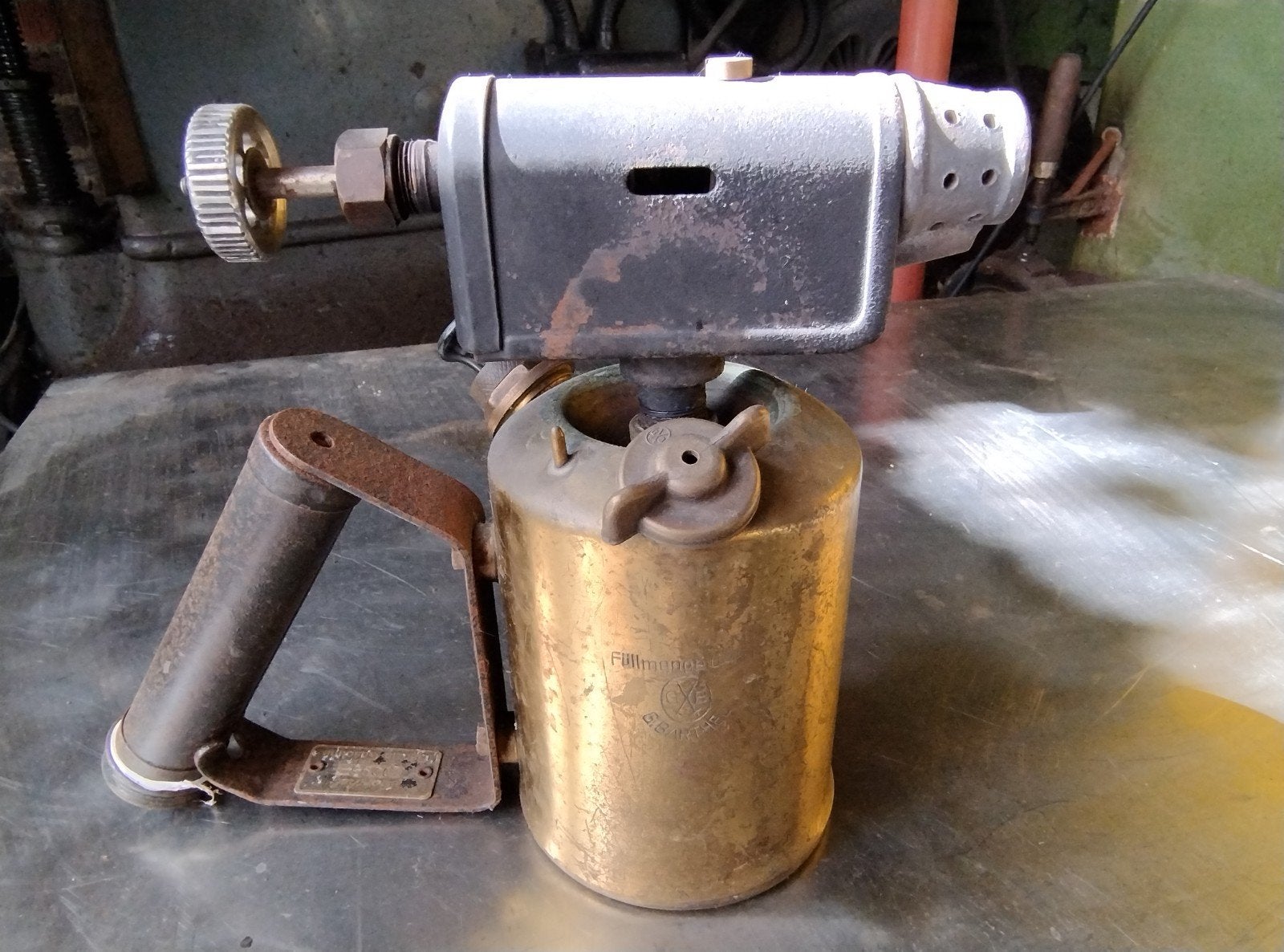 Barthel oude benzine brander, Ophalen of Verzenden