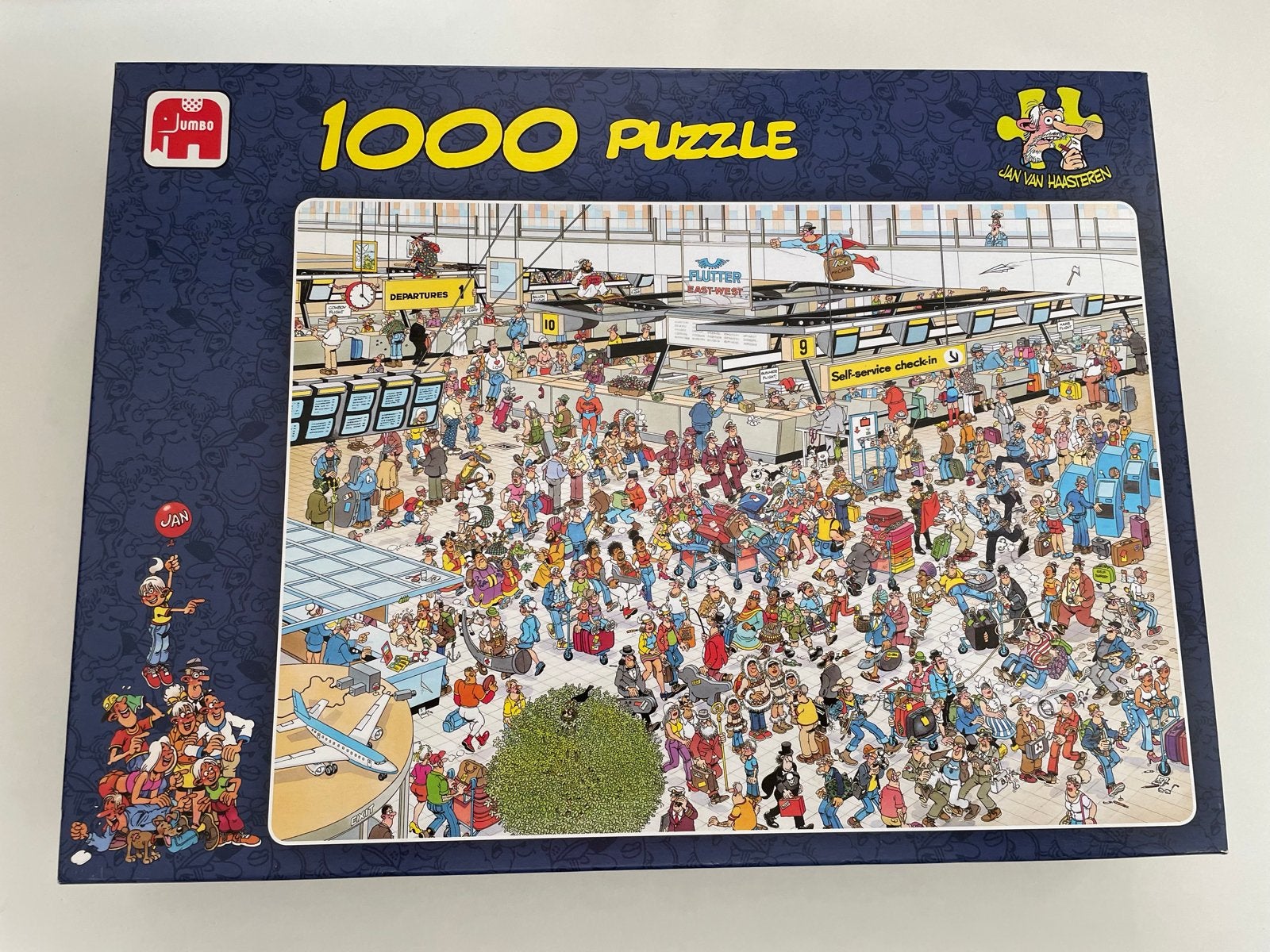 Jan van Haasteren Legpuzzel - Departure Hall 1000 stukjes, Ophalen of Verzenden, 500 t/m 1500 stukjes, Gebruikt, Legpuzzel